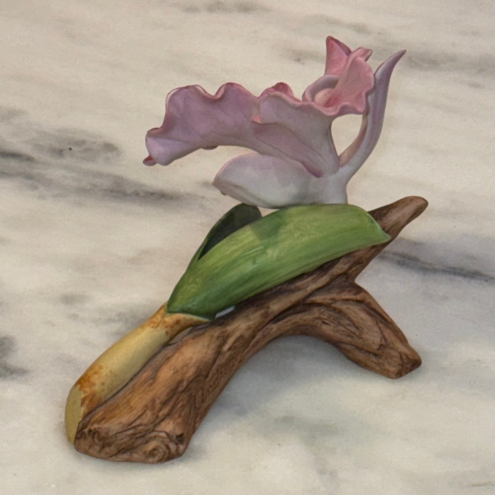 Porcelain Cattleya Orchid by Andrea Made in Japan 1985 7252 Floral Accent - Picture 3 of 8